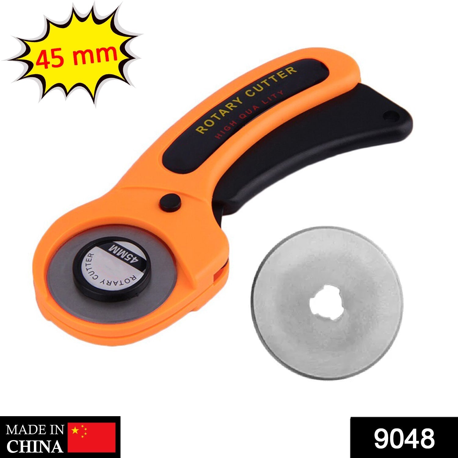 Manual sewing roller cutter with rotary blade for precise fabric cutting Manual sewing roller cutter with rotary blade for precise fabric cutting